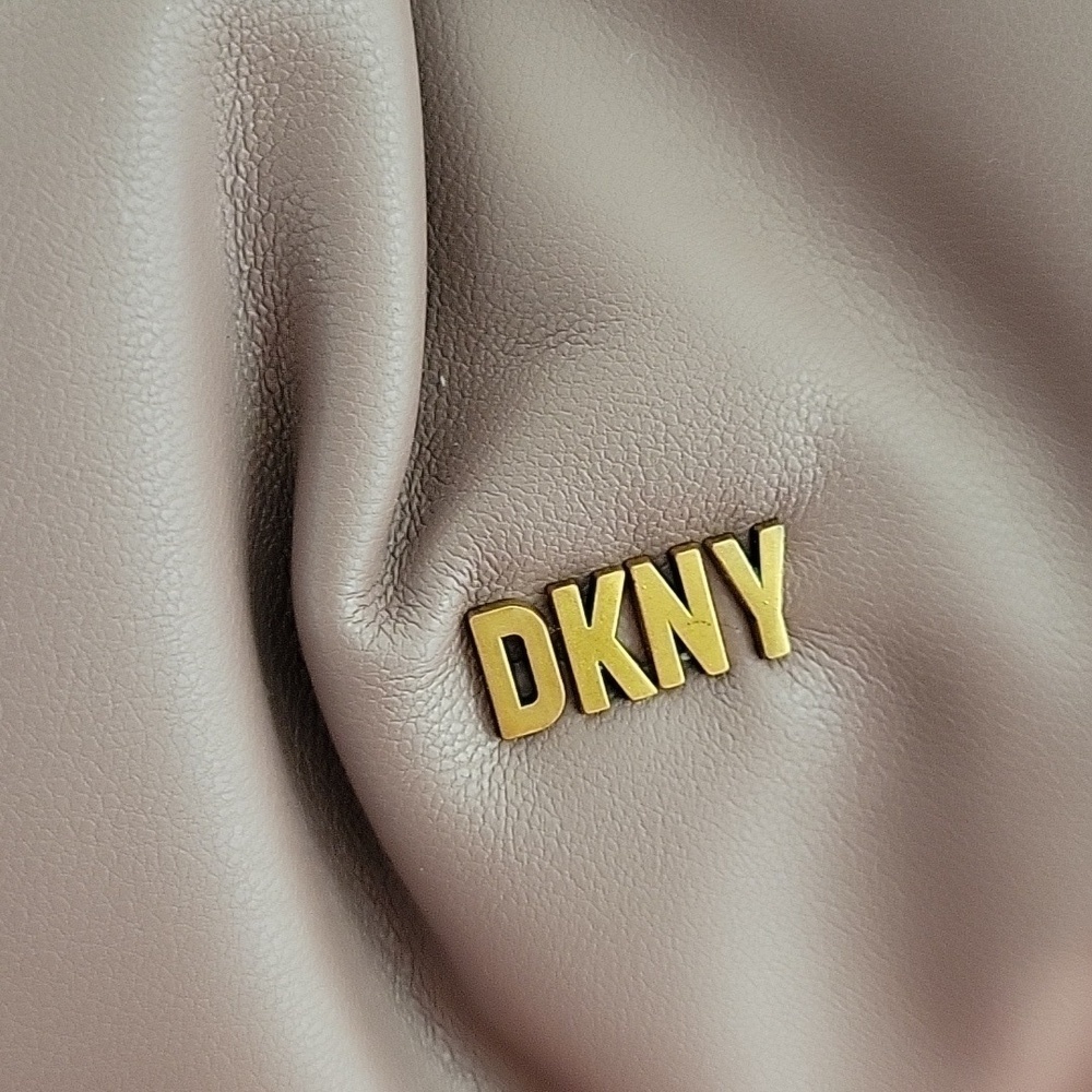 NWT DKNY Presley Vegan Leather Chain Shoulder Bag Vintage Rose - Picture 9 of 17